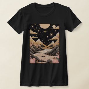 Moonlit Mountain Serenity T Shirt