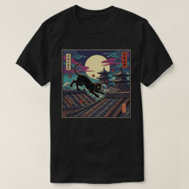 Moonlit Ninja Cat T Shirt