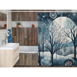 Moonlit Nordic Forest