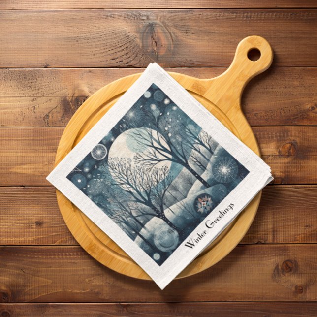 Moonlit Nordic Forest, anpassade Pappersservett (Skapare uppladdad)