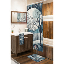 Moonlit Nordic Forest
