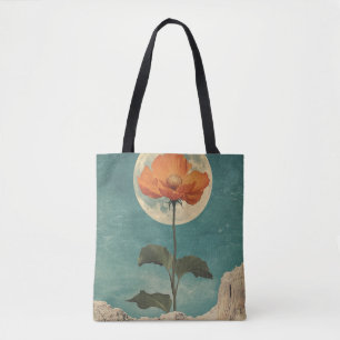 Moonlit Orange Bloom - Vintage Boho Charm Tygkasse
