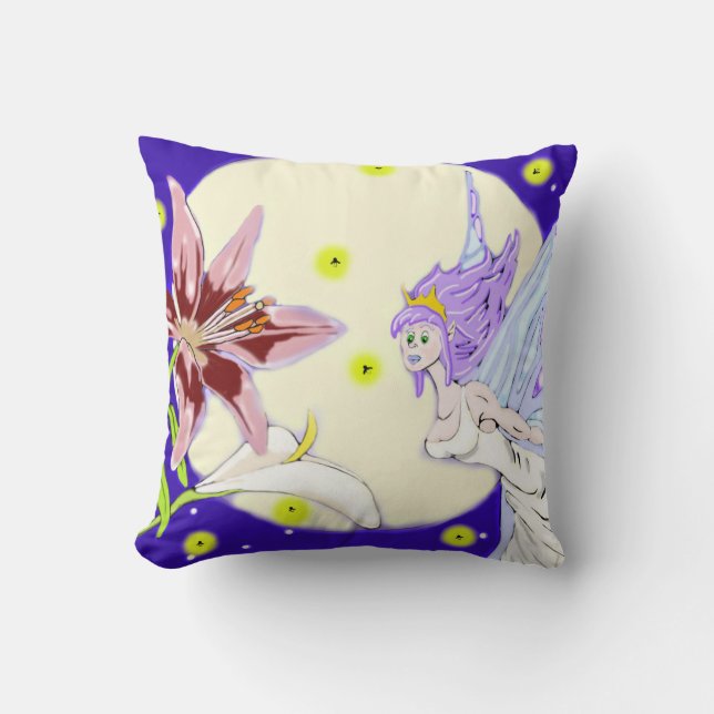 Moonlit Pixie Pillow Kudde (Framsida)