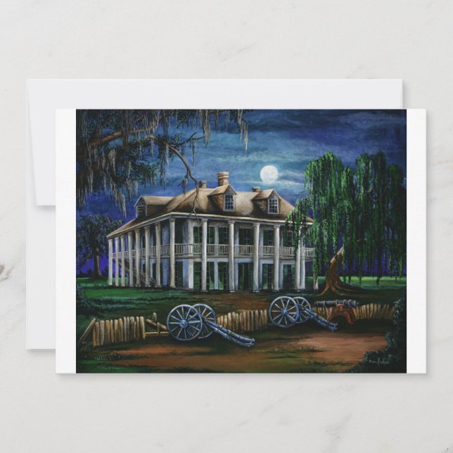 Moonlit Plantation Card (Framsida)