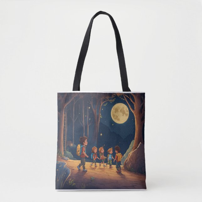 Moonlit Playtime Toit Bag Tygkasse (Framsida)