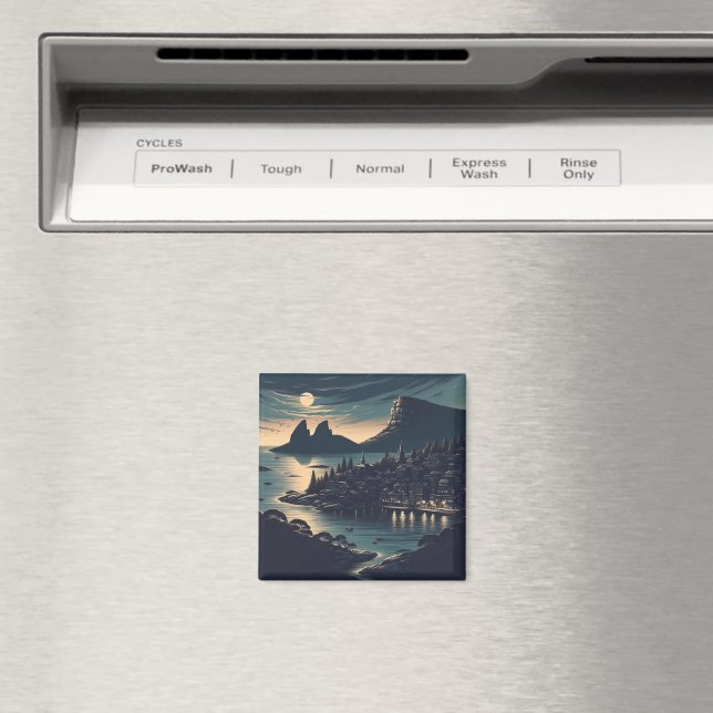 Moonlit Port Magnet (In Situ (Dishwasher))