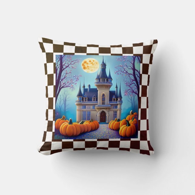 Moonlit Pumpkins Dekorativ kudde (Framsida)