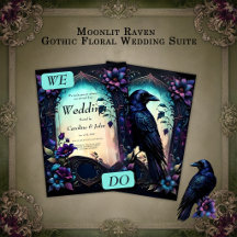 Moonlit Raven | Gothic Blommig Bröllopssvit.