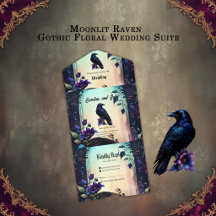 Moonlit Raven | Gothic Floral Bröllopspaket.
