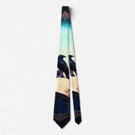 Moonlit Raven | Gothic Floral Bröllopspaket. Slips