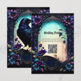 Moonlit Raven | Gothic Floral Bröllopspaket. Tilläggskort