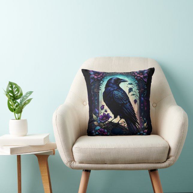 Moonlit Raven | Gothic Floral Wedding Suite.  Kudde (Stol)