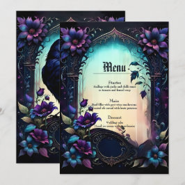 Moonlit Raven | Gothic Floral Wedding Suite. Meny