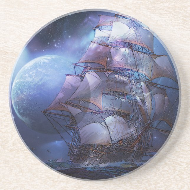 MOONLIT SAIL.jpg Underlägg Sandsten (Framsidan)