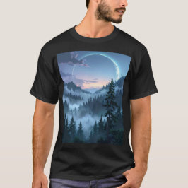 Moonlit Sanctuary: The Ethereal Forest T Shirt
