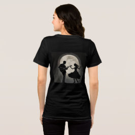 Moonlit Serenat: Silhouette Romantik Dance T Shirt