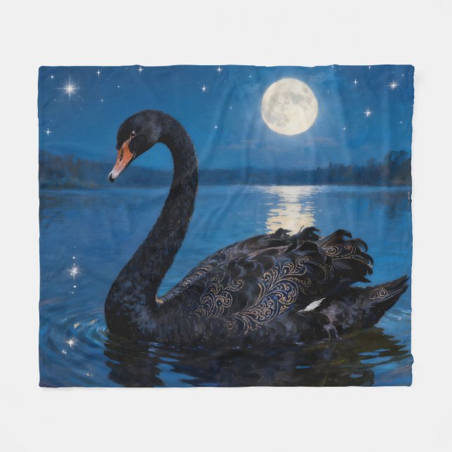 Moonlit Swim Fleecefilt (Framsidan (Horisontell))