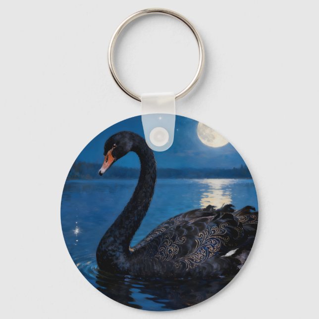 Moonlit Swim Nyckelring (Framsida)