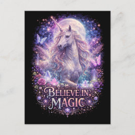 Moonlit Unicorn Dreams Vykort