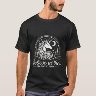 Moonlit Unicorn: Emblem of Inner Magic and Purity T Shirt