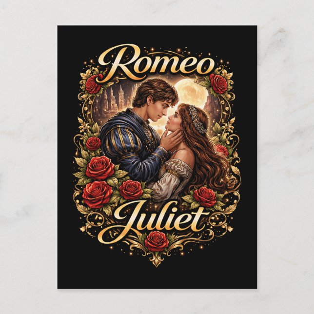 Moonlit Verona Lovers Vykort (Framsida)