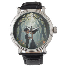 Moonlit Vows – A Cute Gothic Wedding Moment. Armbandsur