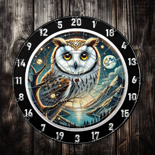Moonlit Watcher Uggla Dartboard Design Darttavla