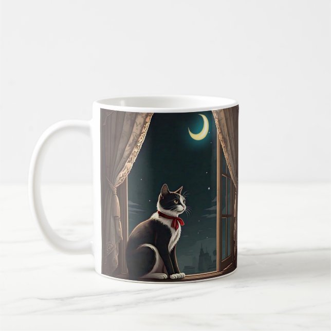 "MOONLIT WHISKERS" KAFFEMUGG (Vänster)