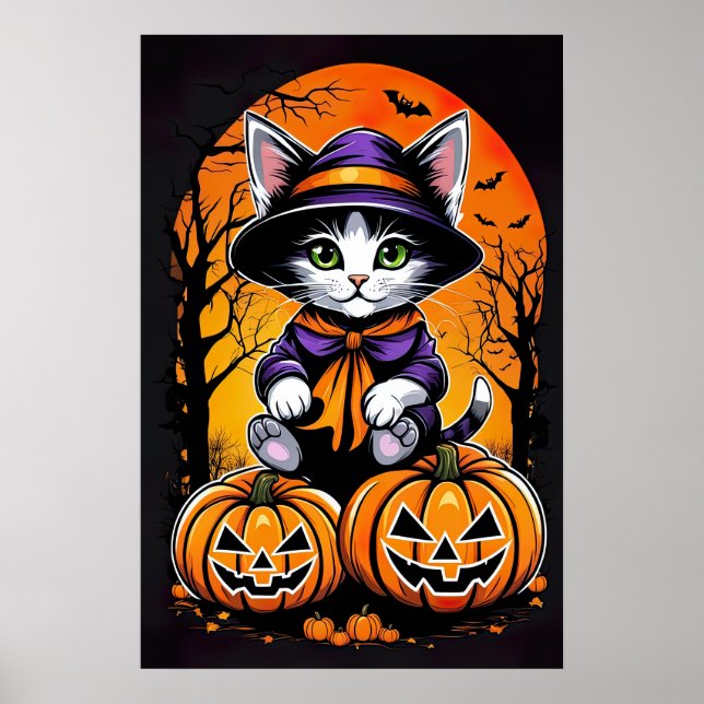 Moonlit Whiskers, Kattunge Poster (Framsidan)