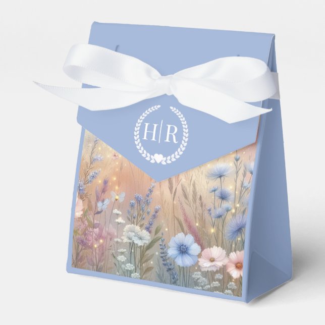 Moonlit WildblomWhispers Bröllop Presentaskar (Framsidan Sidan)