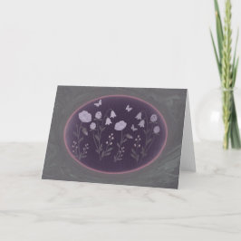 Moonlit Wildflower Garden 7x5 Greeting Card Tack Kort