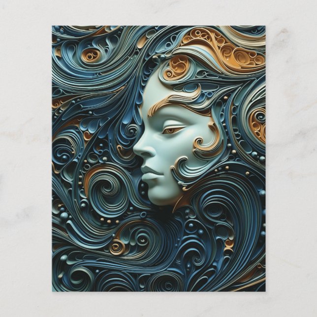 Moonlit Woman 3D Art (Framsida)