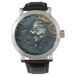 Moonlit Woman 3D Art Armbandsur