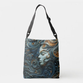 Moonlit Woman 3D Art Axelväska
