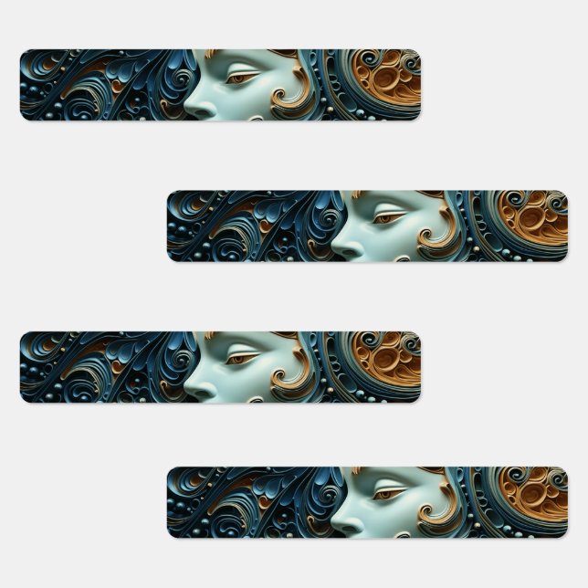 Moonlit Woman 3D Art Klistermärke (Grupp)