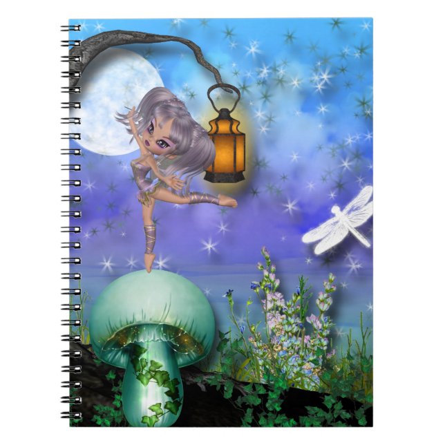 MOONLITE DANCE NOTEBOOK ANTECKNINGSBOK MED SPIRAL (Framsidan)