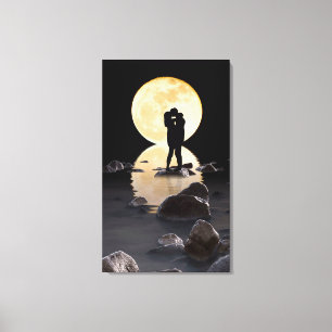 Moonlite Kärlek Canvastryck