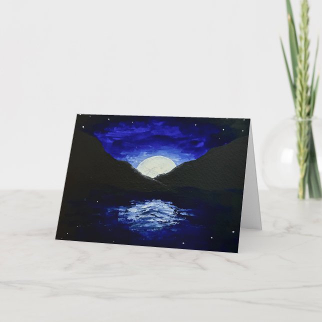 Moonrise Greeting Card Kort (Framsida)