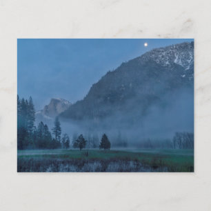 Moonrise & Mist over Leidig Meadow Vykort