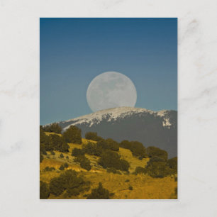 Moonrise över bergen Sangre de Cristo, Vykort
