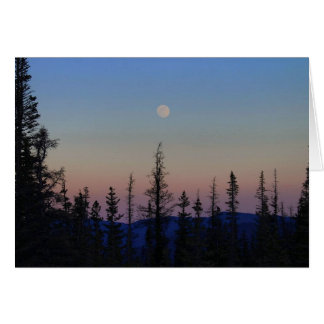 Moonrise över Rockies Hälsningskort