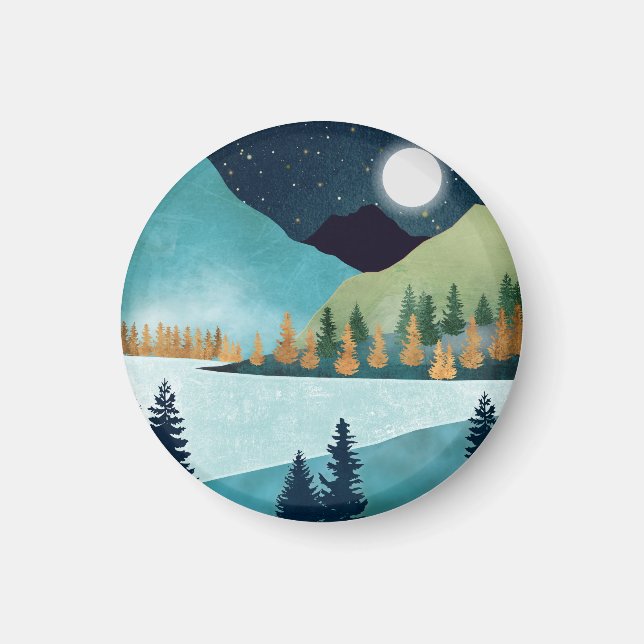 Moonrise Sjö Magnet (Framsidan)