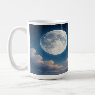 Moonrise & Soft Clouds Kaffemugg