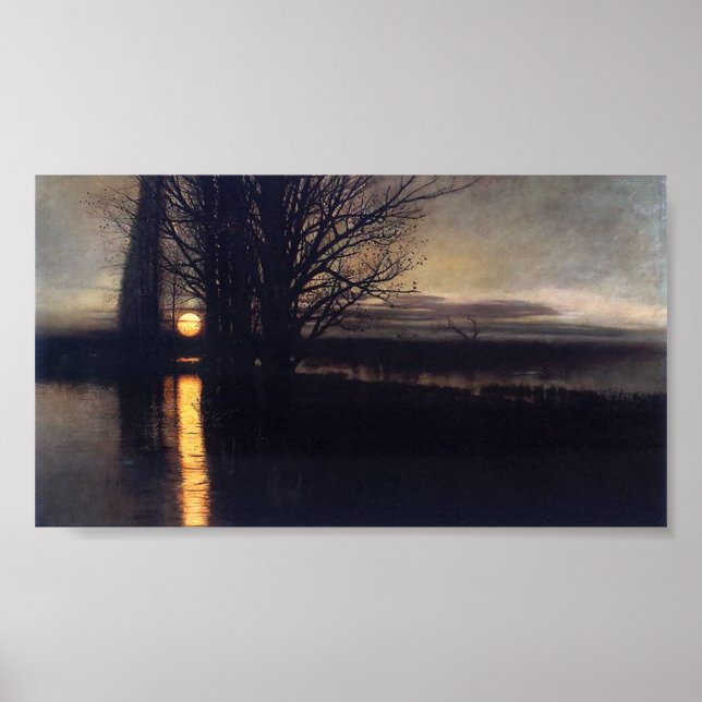 Moonrise – Stanisław Masłowski 1884 – Moon Poster (Framsidan)