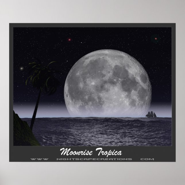 Moonrise Tropica Poster (Framsidan)