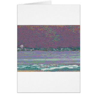Moonrisesjölandskap Hälsningskort
