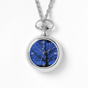 Moonscape i Cobalt Blue and Black Women's Armbandsur