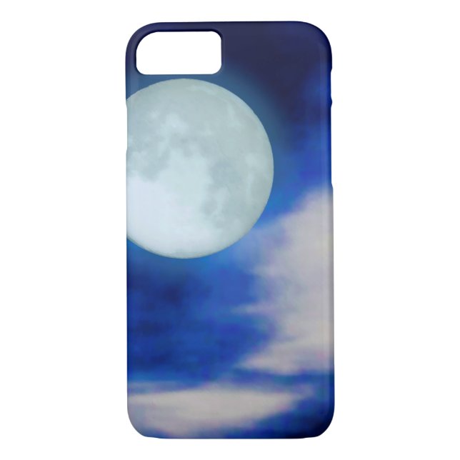 Moonscape med moln med enkelt ljus Case-Mate iPhone skal (Baksida)