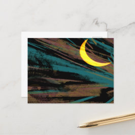 Moonscape nattens himlar vykort