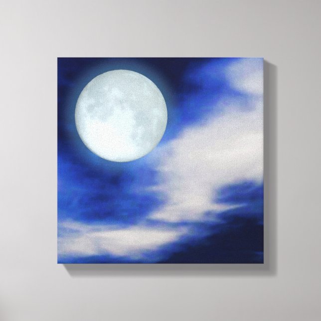 Moonscape-utskrift Canvastryck (Framsida)